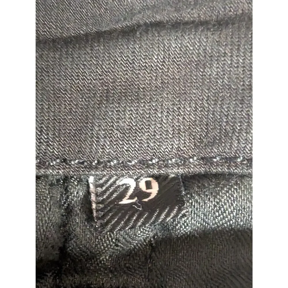 7 for All Mankind Jeans Women's 29 Black Aubrey b(air) High Rise Skinny(0620)